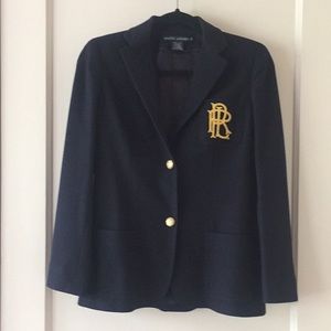 Ralph Lauren Park Avenue Navy Blazer - Size 2